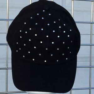 Stones All Over Crown Bling Baseball Cap